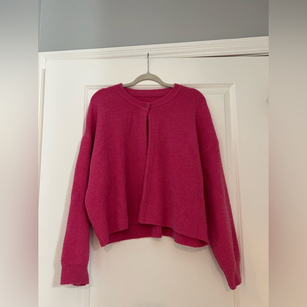 Daily drills single button cardigan
